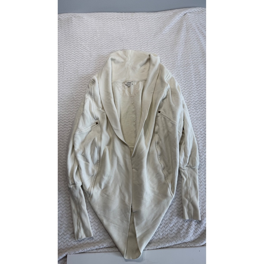 Wilfred Aritzia Cream Shawl Collar Cocoon Cardigan Sweater Medium MWC25
